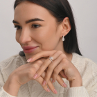 Серебряный набор с золотыми пластинами