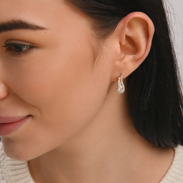 Серебряный набор с золотыми пластинами