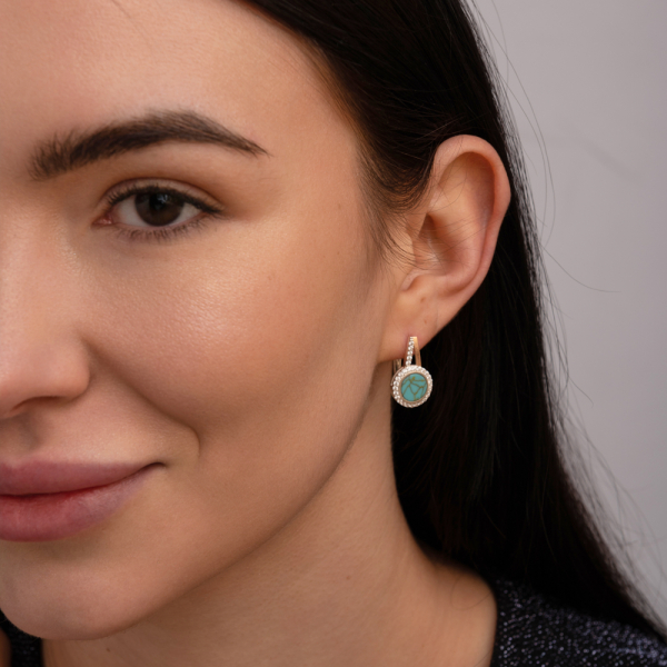 Серебряный набор с бирюзой