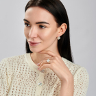 Срібний набір з конюшиною