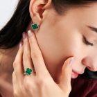 Срібна каблучка з конюшиною