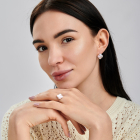 Срібна каблучка з конюшиною