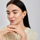 Срібний набір з конюшиною