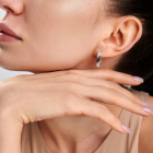 Срібний набір з золотими пластинами