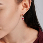 Срібний набір з золотими пластинами