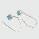 Серебряные серьги-протяжки