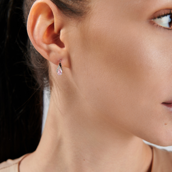 Серебряный набор с золотими пластинами