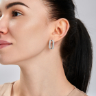 Срібний набір з золотими пластинами