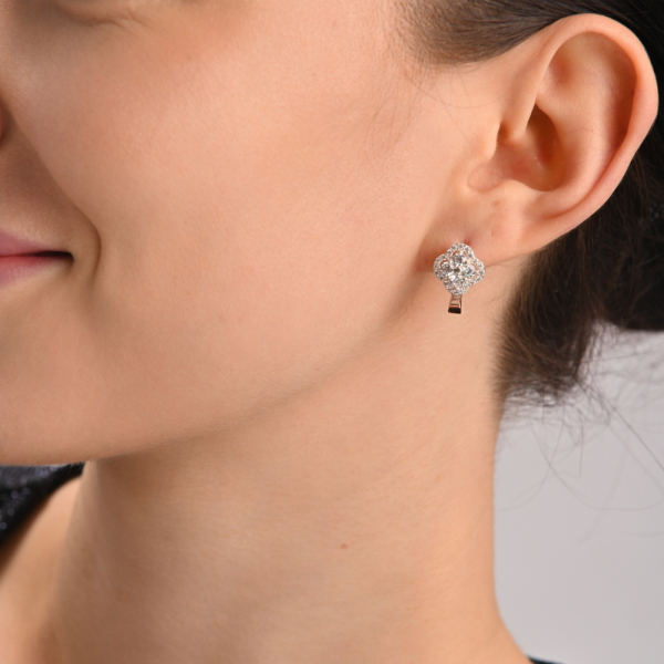 Серебряный набор с золотими пластинами