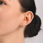 Срібний набір з золотими пластинами