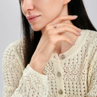 Срібна каблучка "Дві конюшини"