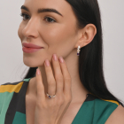 Серебряный набор с золотыми пластинами