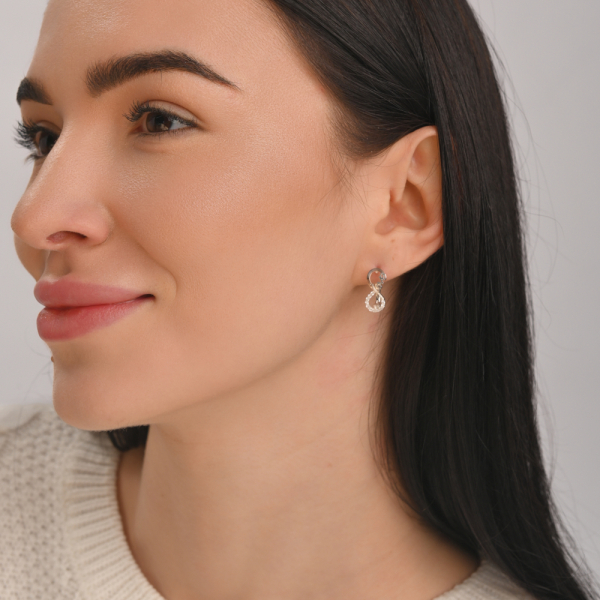 Серебряный набор с золотыми пластинами