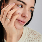 Обручальное кольцо из серебра и золота