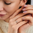 Обручальное кольцо из серебра и золота