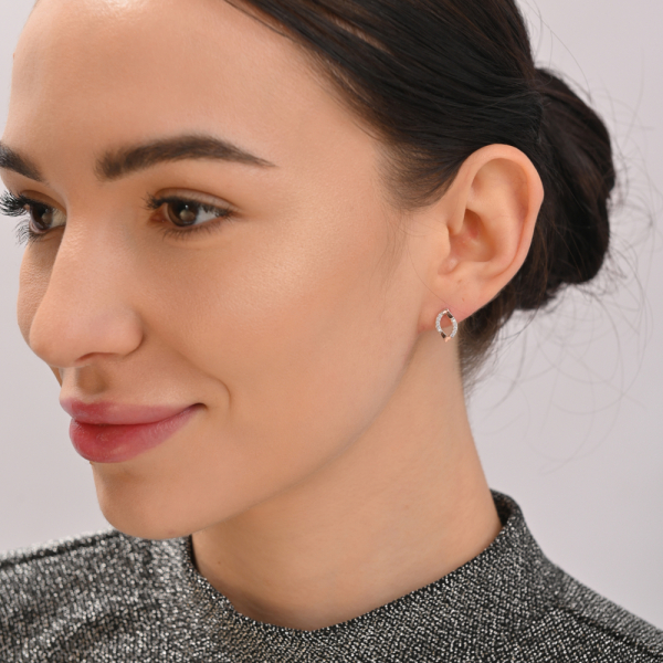 Сережки-гвоздики із срібла