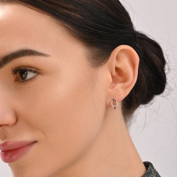 Сережки-гвоздики із срібла