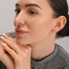 Срібні сережки-гвоздики