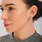 Срібні сережки-гвоздики