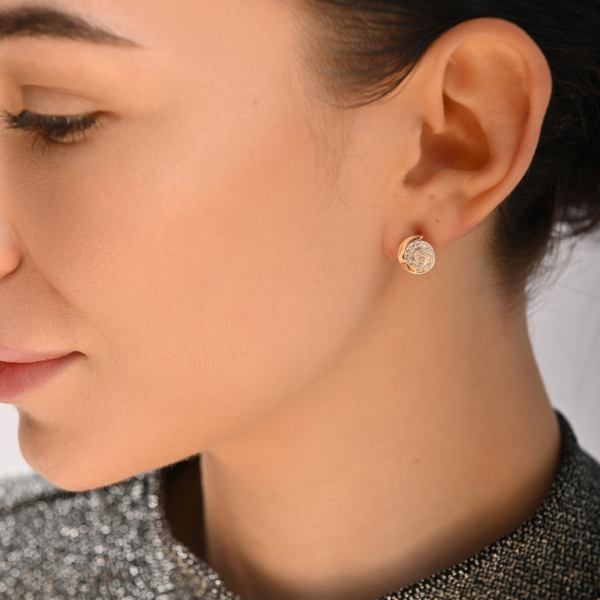 Срібні сережки-гвоздики