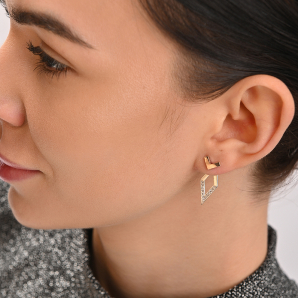 Срібні сережки-гвоздики