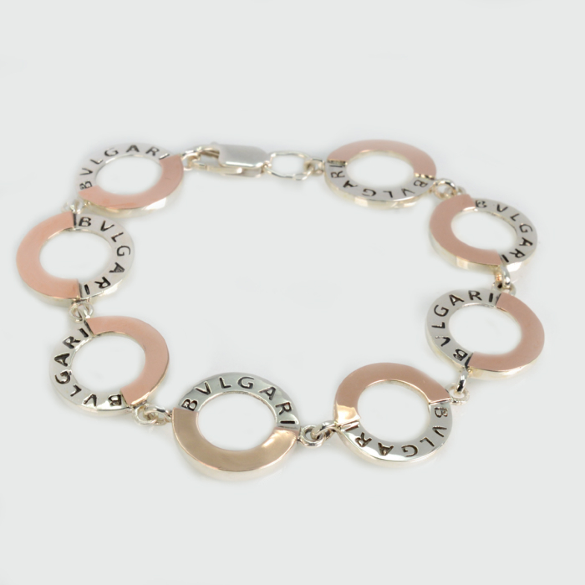 Браслет із срібла з золотом