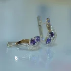 Срібні сережки з серцями